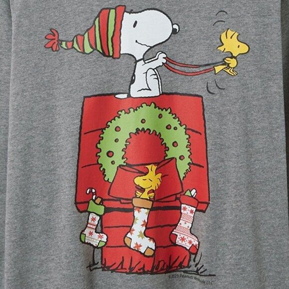 ❤️NWT VINTAGE TORRID CHRISTMAS TEE - PEANUTS SNOOPY WOODSTOCK HOLIDAY SHIRT 1X - Picture 2 of 8